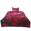 Comforter Bedding Sets * | Hot Sale 2 Pcs Polyester Twin Galaxies All-Season Reversible Bedding Sets Galaxies Red Piccocasa