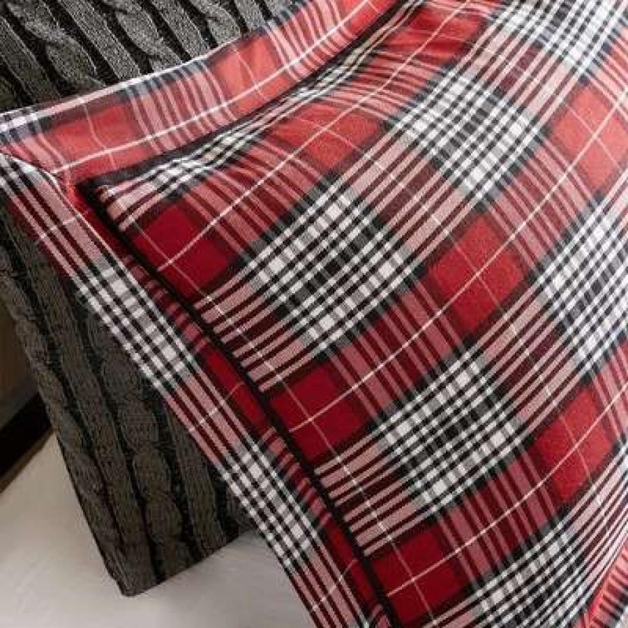 Comforter Bedding Sets * | Wholesale Woolrich Queen Williamsport Plaid Comforter Set Red