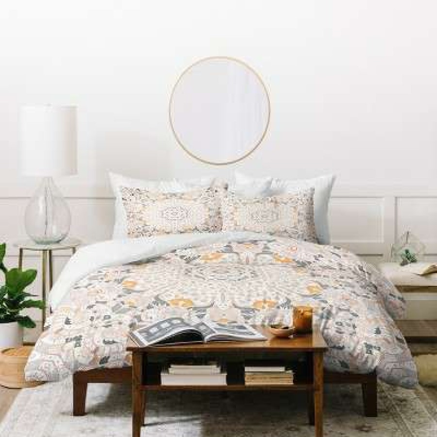 Duvet Cover Bedding Sets * | Best Reviews Of Gray Monika Strigel Boho Summer Duvet Cover Deny Designs