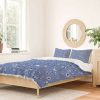 Duvet Cover Bedding Sets * | Best Reviews Of Ninola Design Soft Flowers Duvet Set Deny Designs Blue