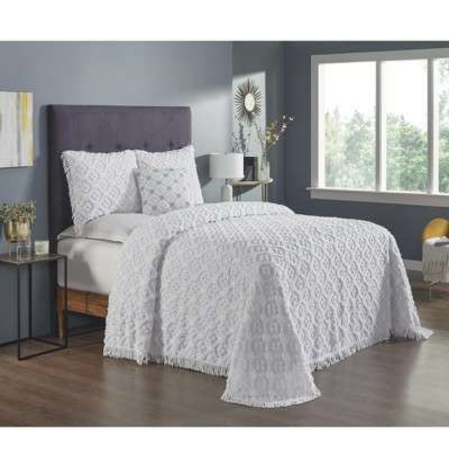 Bedspread Bedding Sets * | Top 10 Charleston Collection 100% Cotton Tufted Unique Luxurious Bedspread Set Better Trends