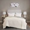 Comforter Bedding Sets * | Coupon Madison Park Colden Reversible Textured Sherpa To Faux Mink Comforter Set Ivory/Gray