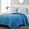 Comforter Bedding Sets * | Brand New Modern Threads 2 Or 3 Piece 100% Cotton Enzyme Washed Quilt Set Mosaic Lattice.