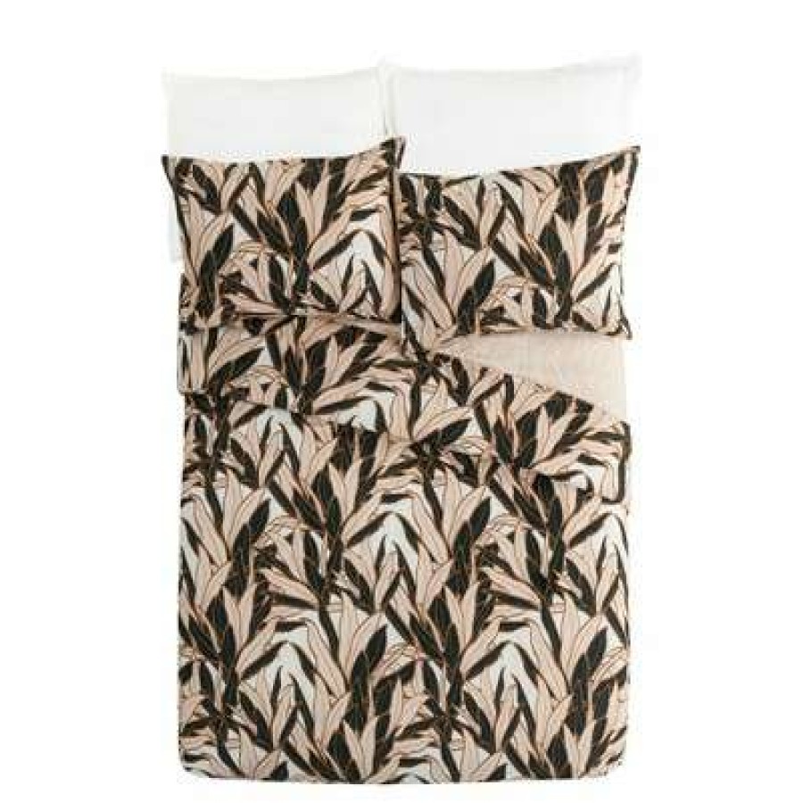 Duvet Cover Bedding Sets * | Best Deal 3Pc Leaves Duvet Set Teresa Chan For Makers Collective Black