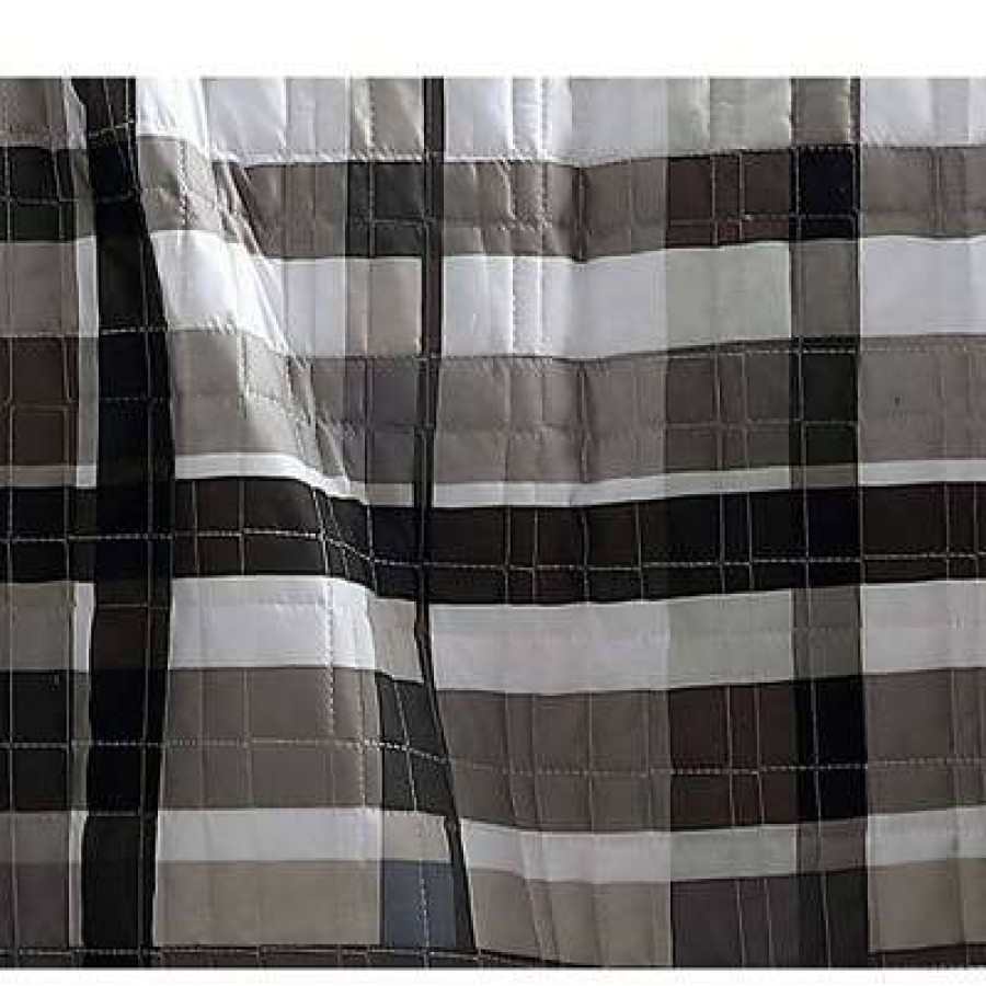 Quilt Bedding Sets * | Cheapest Maris Plaid 5Pc Quilt Set Geneva Home Fashion