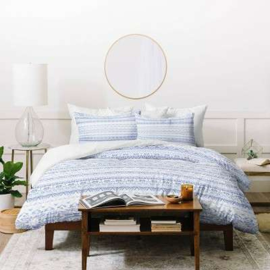 Duvet Cover Bedding Sets * | Promo Gabriela Fuente Margot Duvet Set Blue Deny Designs