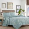 Quilt Bedding Sets * | Cheap King Turtle Cove Quilt & Sham Set Light Turquoise/Aqua Tommy Bahama