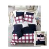 Comforter Bedding Sets * | Best Deal Riverbrook Home Red Layered Comforter & Coverlet Set Navy/Gray