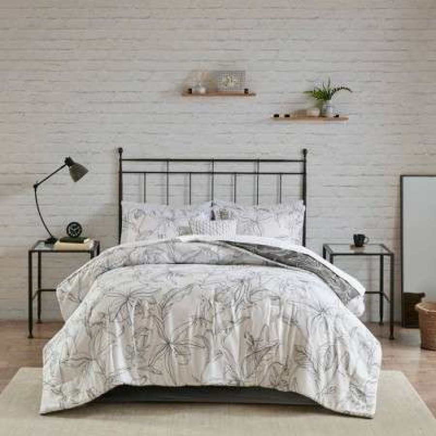 Comforter Bedding Sets * | Best Sale Madison Park Lorine Reversible Complete Bedding With Cotton Sheets Set