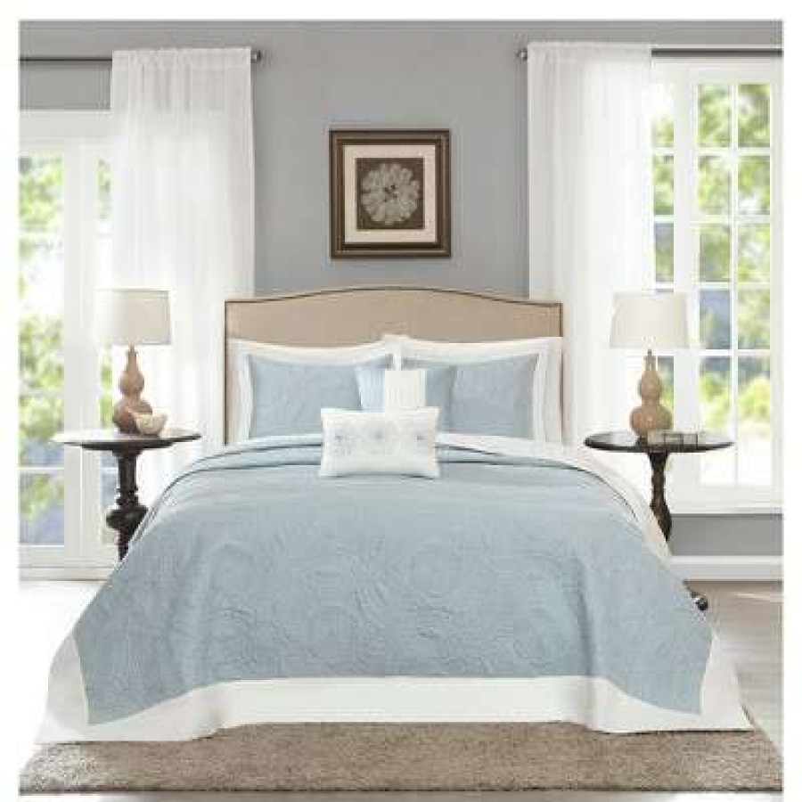 Bedspread Bedding Sets * | Buy Madison Park Clark Bedspread Set 5Pc