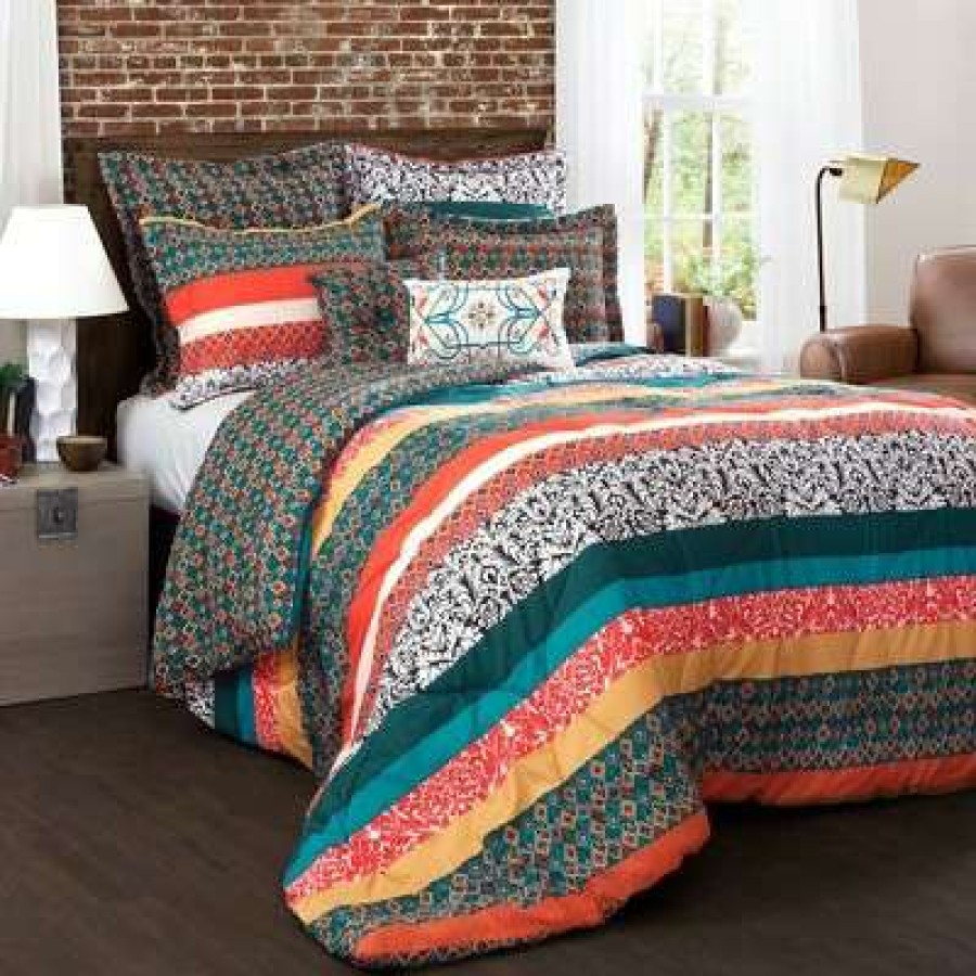 Bedding Collections * | Cheap Lush Decor Boho Stripe Bedding Collection Lush Decor