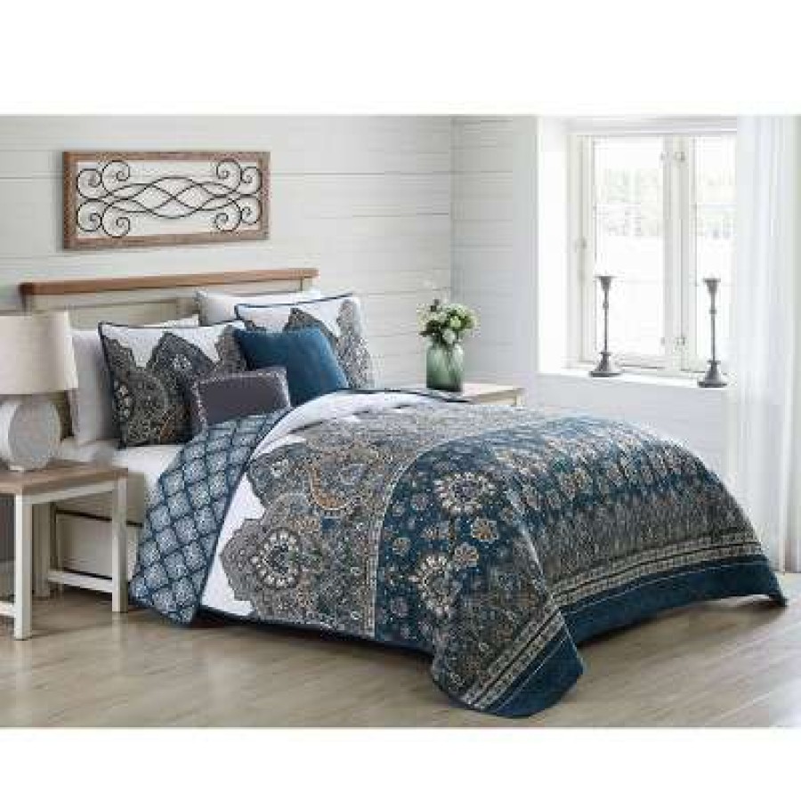 Bedding Collections * | Buy Geneva Home Fashion Livia Damask Bedding Collection